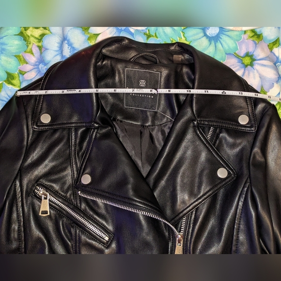 NWT BAGATELLE BLACK PLEATHER MOTO JACKET - Picture 3 of 14